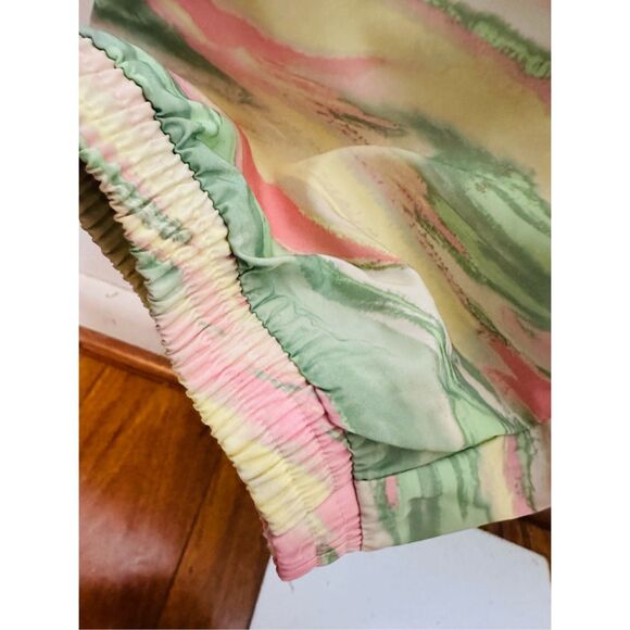 Adidas Marble Joggers Womens Medium Pastel Ankle Cuffed Track Pant Medium - Picture 4 of 6